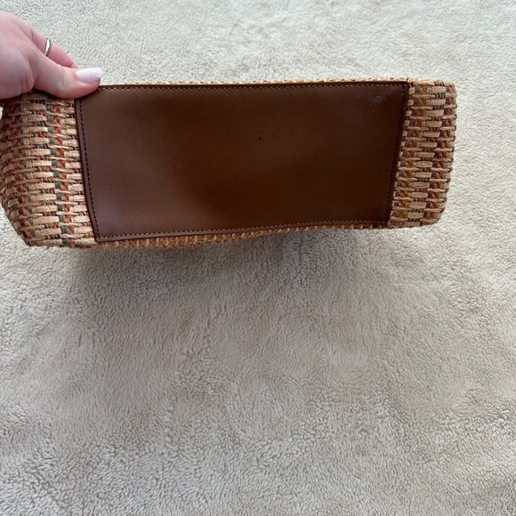 Fossil Woven Wooden Handle Hand Bag - Picture 2 of 7